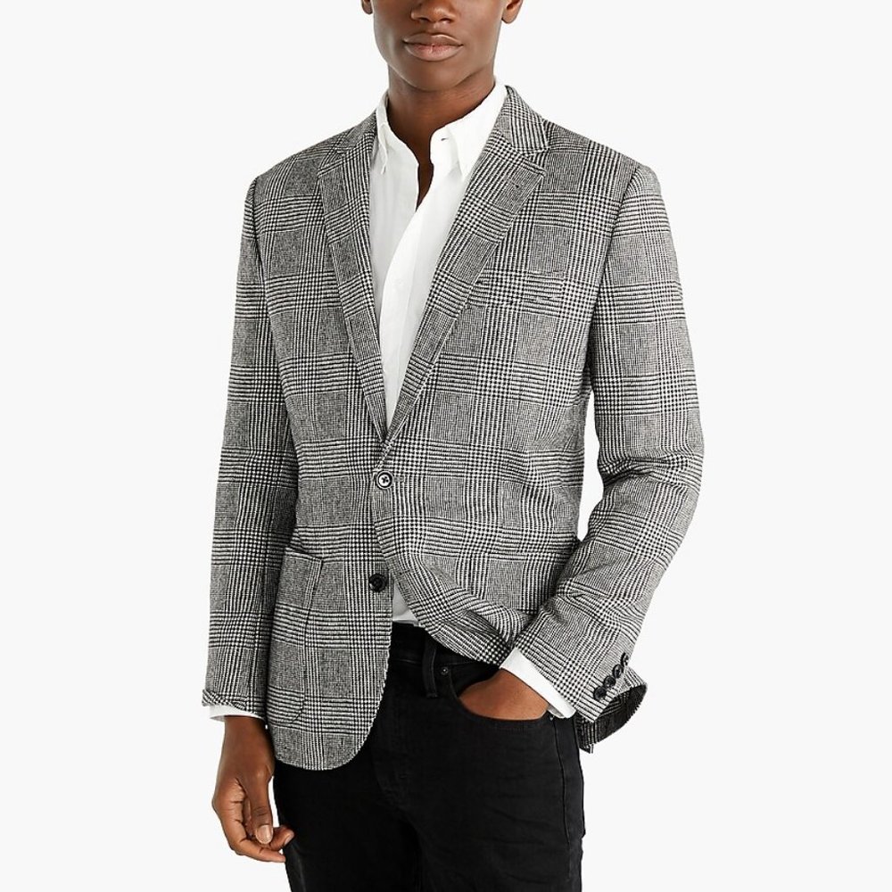 J Crew Thompson Blazer Glen-Plaid